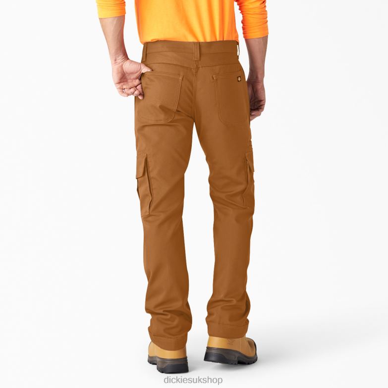 DuraTech Ranger Duck Cargo Pants Men Dickies Brown Duck (BD) 88T84184 Apparel