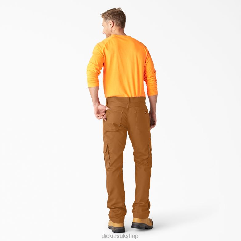 DuraTech Ranger Duck Cargo Pants Men Dickies Brown Duck (BD) 88T84184 Apparel