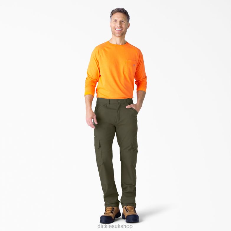 DuraTech Ranger Duck Cargo Pants Men Dickies Moss Green (MS) 88T84186 Apparel