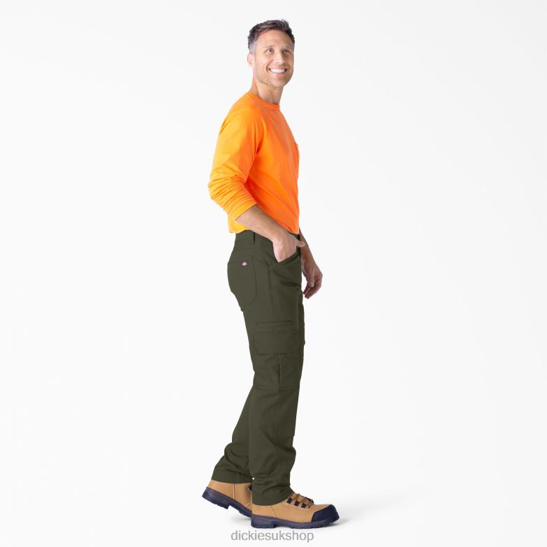 DuraTech Ranger Duck Cargo Pants Men Dickies Moss Green (MS) 88T84186 Apparel