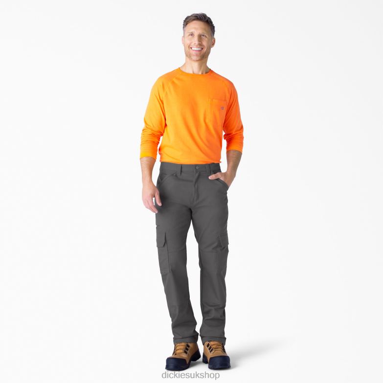 DuraTech Ranger Duck Cargo Pants Men Dickies Slate Gray (SL) 88T84187 Apparel