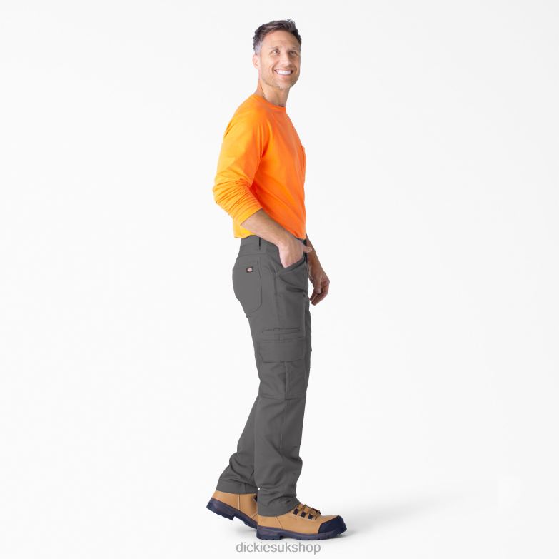 DuraTech Ranger Duck Cargo Pants Men Dickies Slate Gray (SL) 88T84187 Apparel