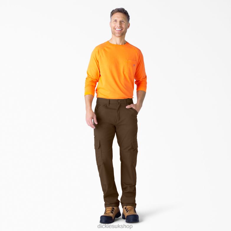 DuraTech Ranger Duck Cargo Pants Men Dickies Timber Brown (TB) 88T84188 Apparel