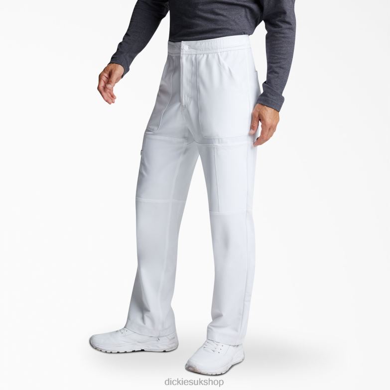 Dynamix Cargo Scrub Pants Men Dickies White (DWH) 88T841274 Apparel