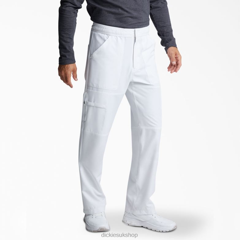 Dynamix Cargo Scrub Pants Men Dickies White (DWH) 88T841274 Apparel