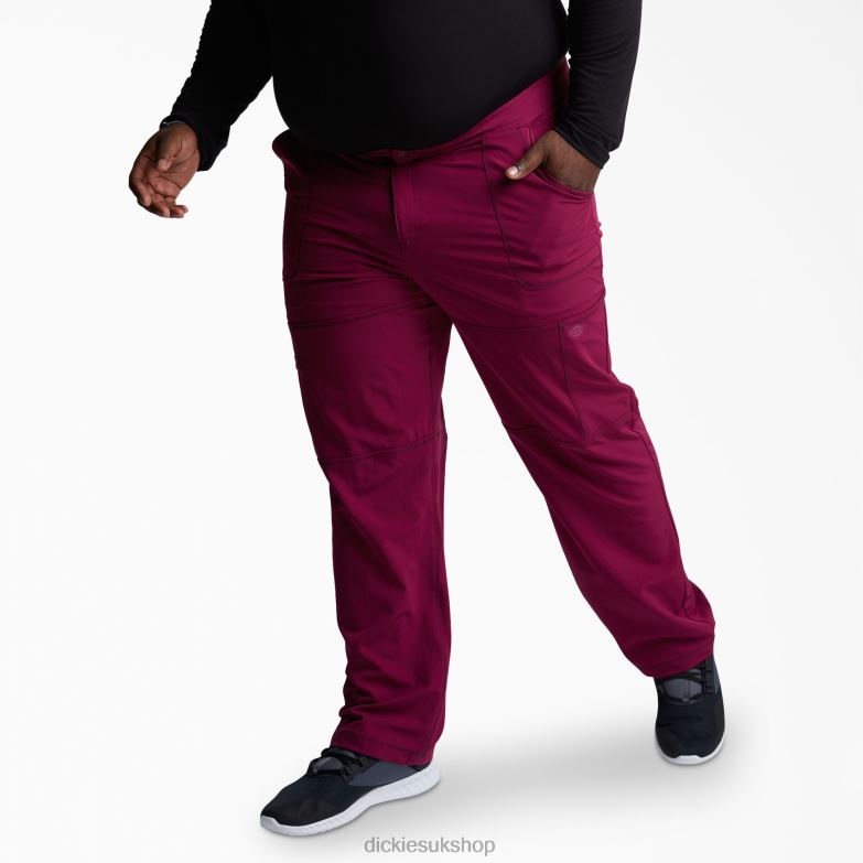 Dynamix Cargo Scrub Pants Men Dickies Wine (WIN) 88T841282 Apparel
