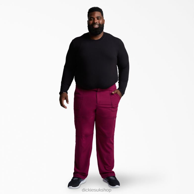 Dynamix Cargo Scrub Pants Men Dickies Wine (WIN) 88T841282 Apparel