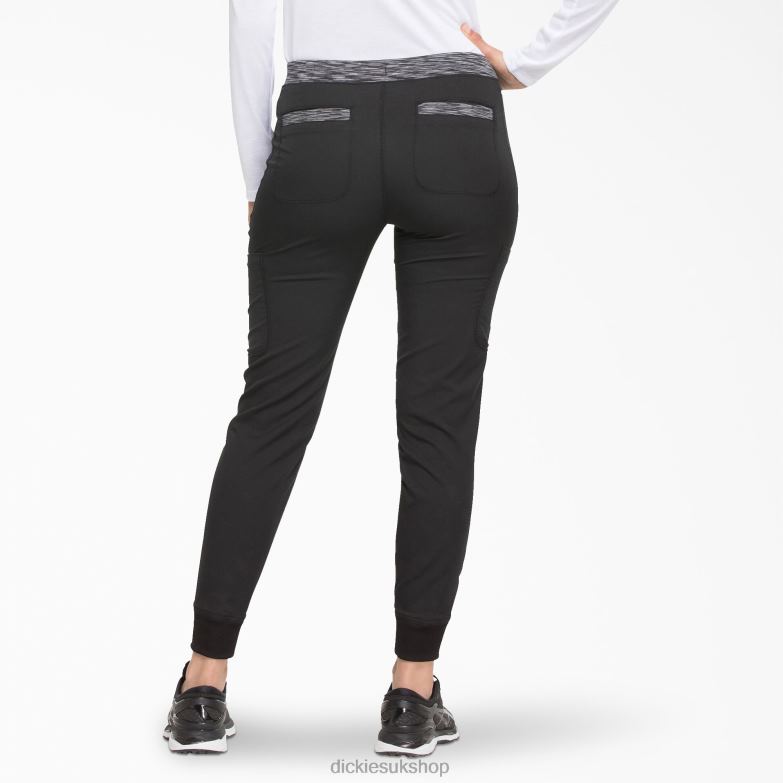 Dynamix Jogger Scrub Pants Women Dickies Black (BLK) 88T842587 Apparel