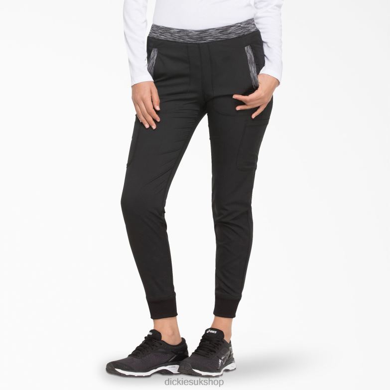 Dynamix Jogger Scrub Pants Women Dickies Black (BLK) 88T842587 Apparel