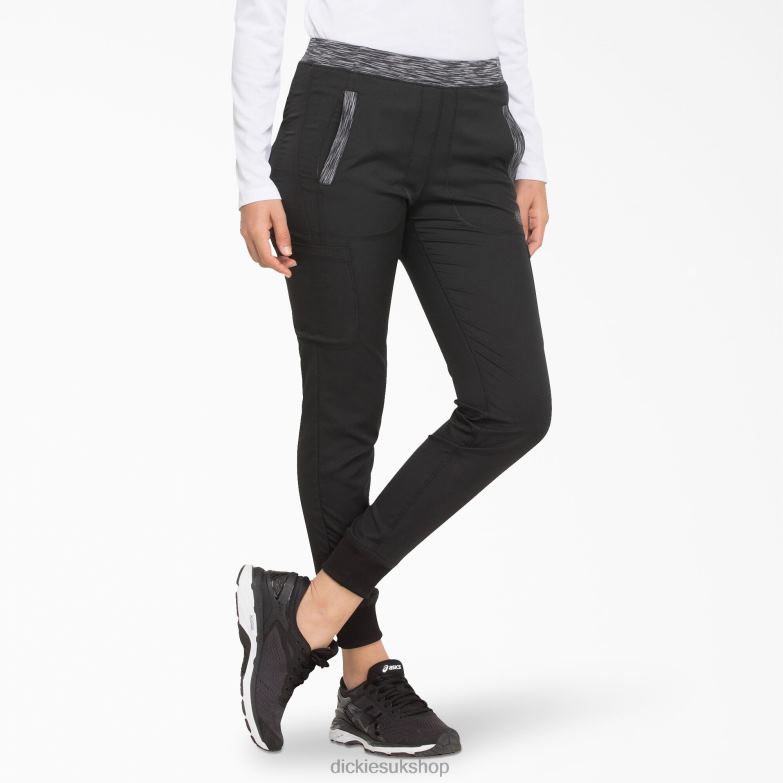 Dynamix Jogger Scrub Pants Women Dickies Black (BLK) 88T842587 Apparel
