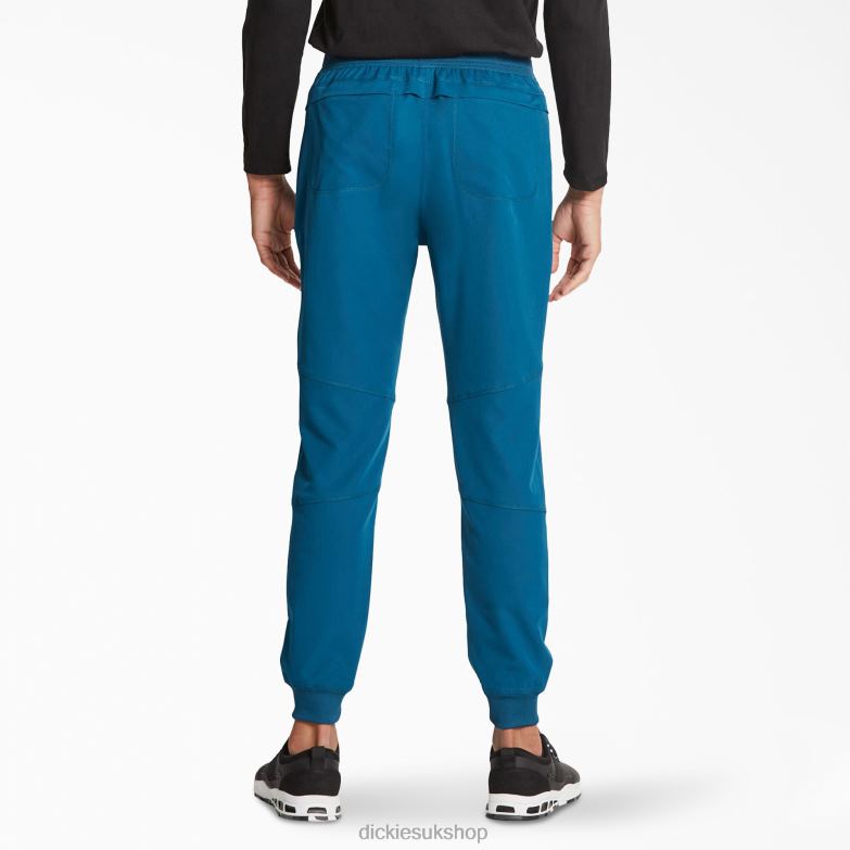 Dynamix Natural Rise Jogger Scrub Pants Men Dickies Caribbean Blue (CRB) 88T841395 Apparel