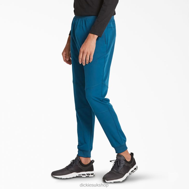 Dynamix Natural Rise Jogger Scrub Pants Men Dickies Caribbean Blue (CRB) 88T841395 Apparel