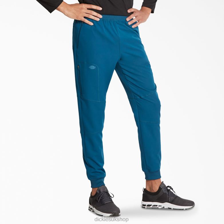 Dynamix Natural Rise Jogger Scrub Pants Men Dickies Caribbean Blue (CRB) 88T841395 Apparel