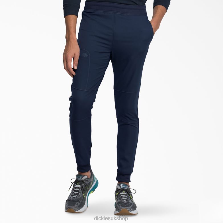 Dynamix Natural Rise Jogger Scrub Pants Men Dickies Navy Blue (NVY) 88T841396 Apparel