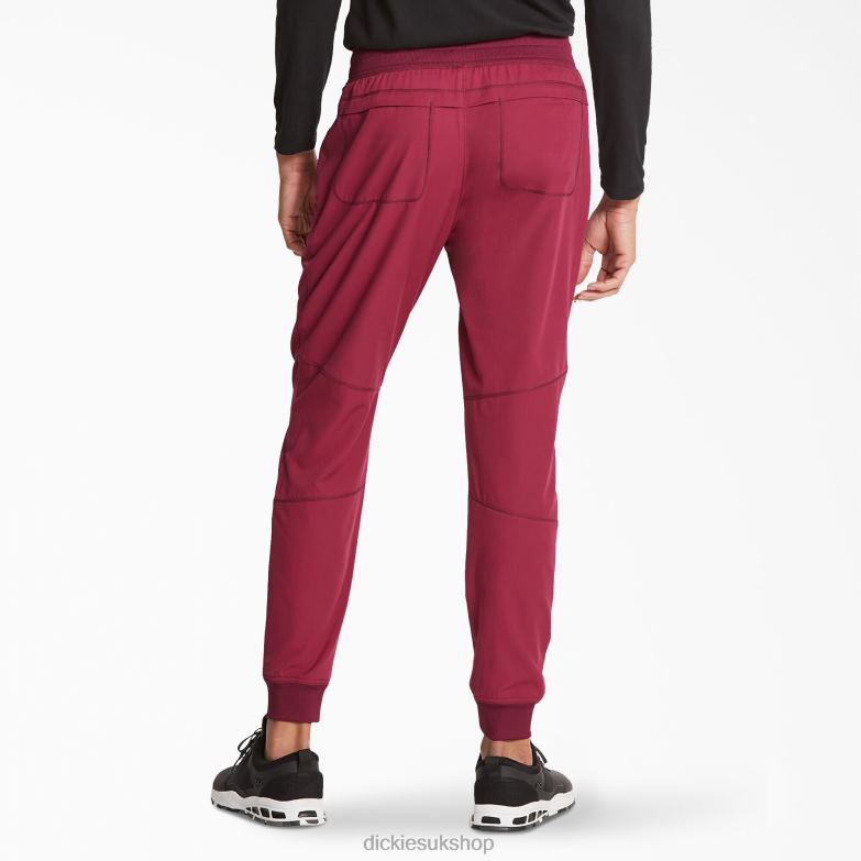 Dynamix Natural Rise Jogger Scrub Pants Men Dickies Wine (WIN) 88T841399 Apparel