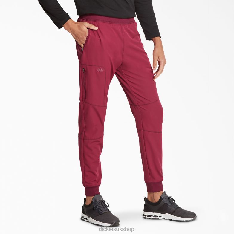 Dynamix Natural Rise Jogger Scrub Pants Men Dickies Wine (WIN) 88T841399 Apparel