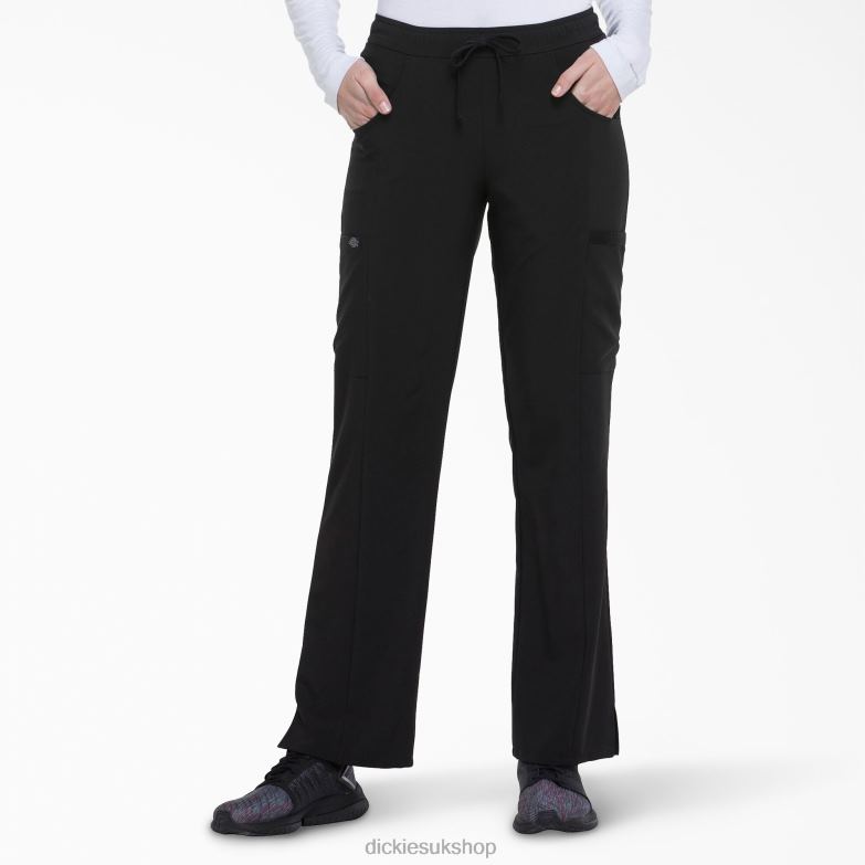 EDS Essentials Contemporary Fit Scrub Pants Women Dickies Black (BLK) 88T842565 Apparel