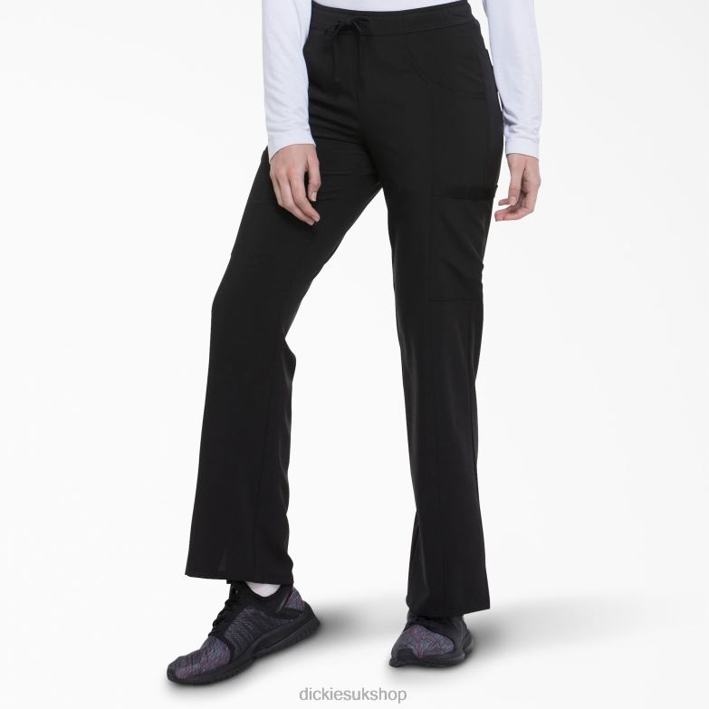 EDS Essentials Contemporary Fit Scrub Pants Women Dickies Black (BLK) 88T842565 Apparel