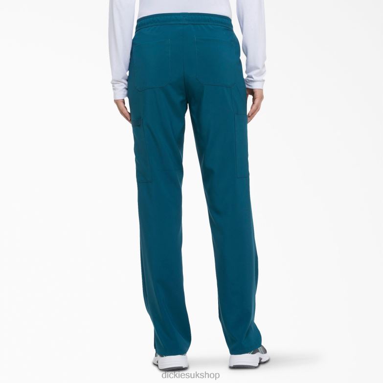 EDS Essentials Contemporary Fit Scrub Pants Women Dickies Caribbean Blue (CRB) 88T842567 Apparel
