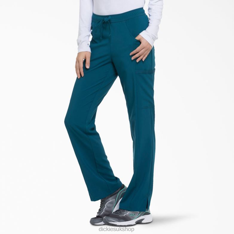 EDS Essentials Contemporary Fit Scrub Pants Women Dickies Caribbean Blue (CRB) 88T842567 Apparel