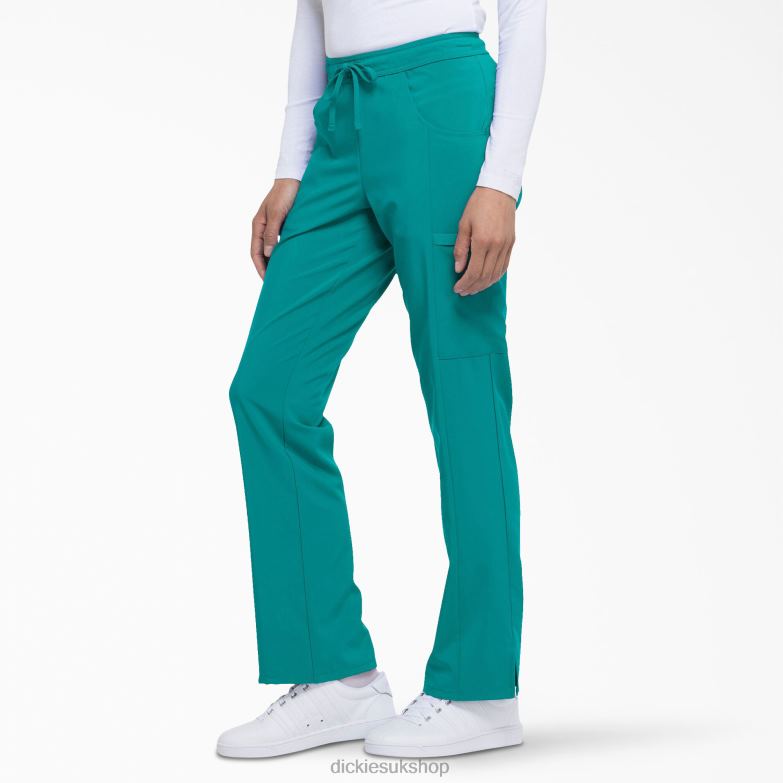 EDS Essentials Contemporary Fit Scrub Pants Women Dickies Teal (DTL) 88T842568 Apparel
