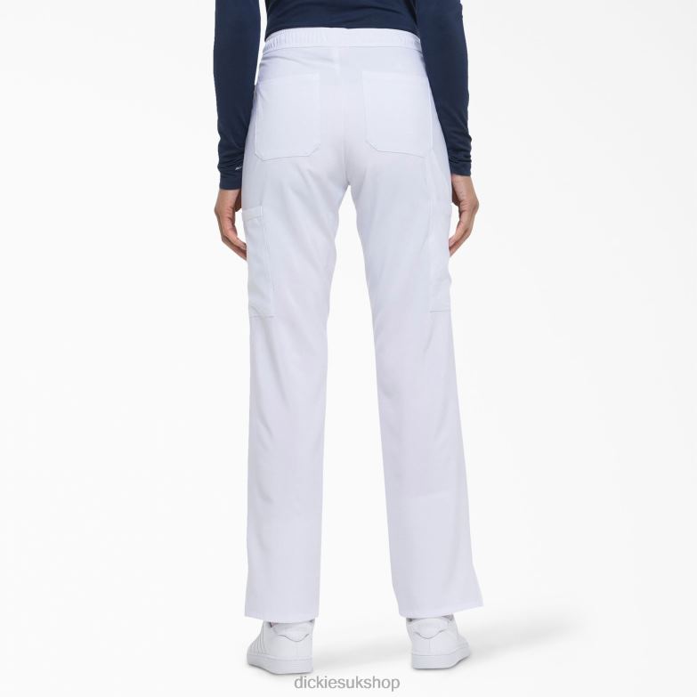 EDS Essentials Contemporary Fit Scrub Pants Women Dickies White (DWH) 88T842569 Apparel