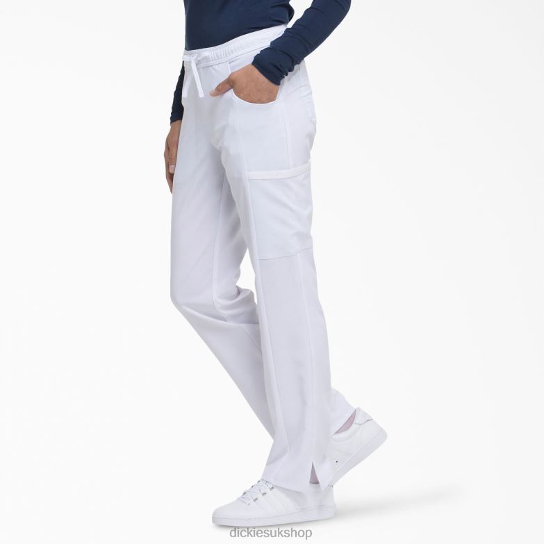 EDS Essentials Contemporary Fit Scrub Pants Women Dickies White (DWH) 88T842569 Apparel