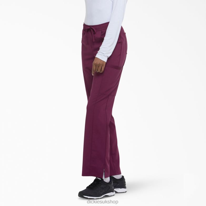 EDS Essentials Contemporary Fit Scrub Pants Women Dickies Wine (WIN) 88T842577 Apparel