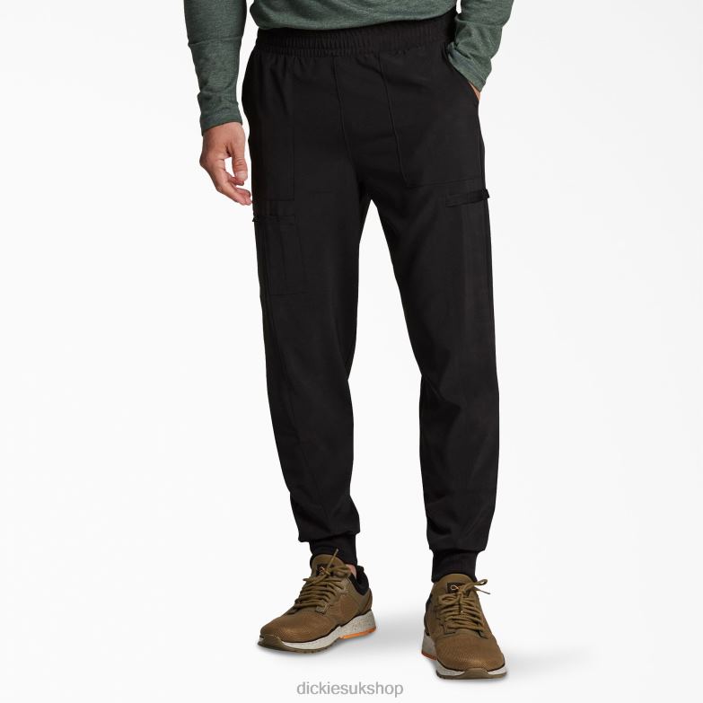 EDS Essentials Mid Rise Jogger Scrub Pants Men Dickies Black (BLK) 88T841423 Apparel
