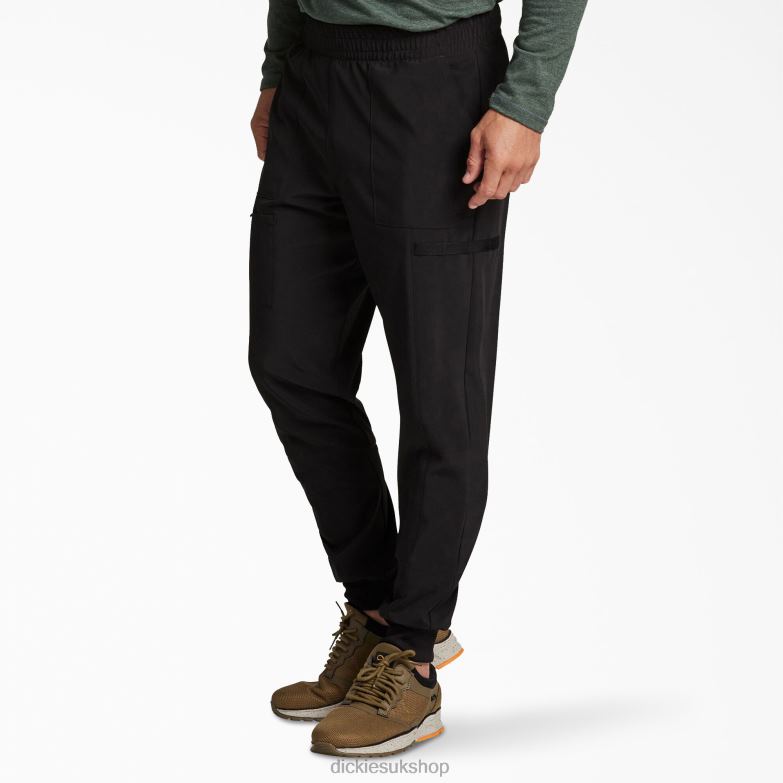 EDS Essentials Mid Rise Jogger Scrub Pants Men Dickies Black (BLK) 88T841423 Apparel