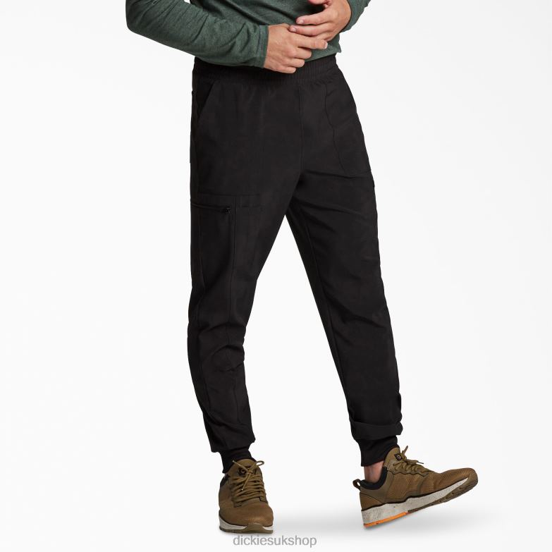 EDS Essentials Mid Rise Jogger Scrub Pants Men Dickies Black (BLK) 88T841423 Apparel