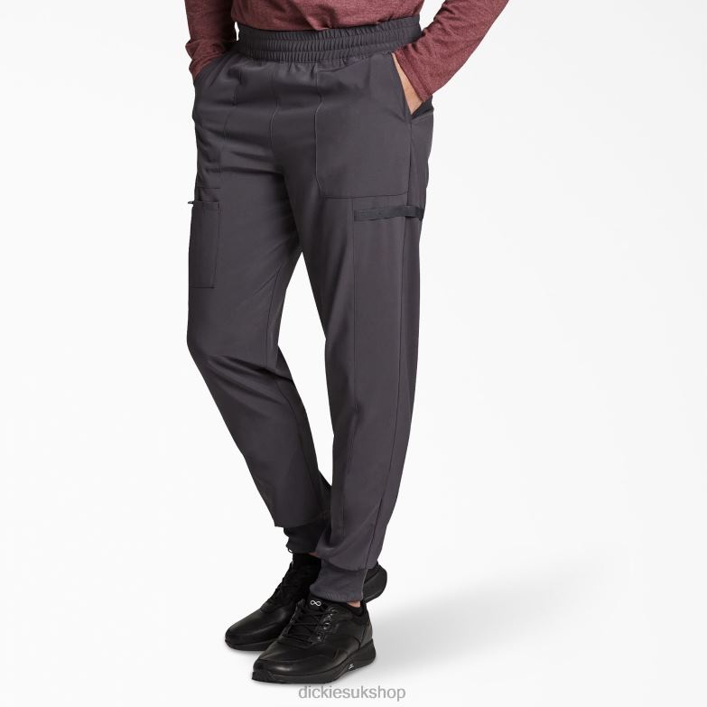 EDS Essentials Mid Rise Jogger Scrub Pants Men Dickies Pewter Gray (PEW) 88T841426 Apparel