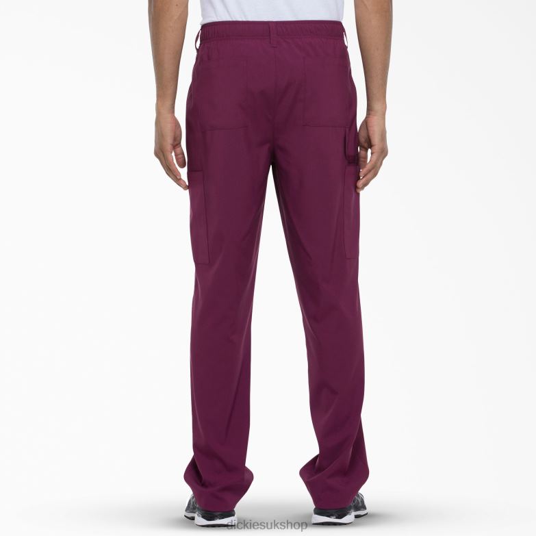 EDS Essentials Scrub Pants Men Dickies Wine (WIN) 88T841384 Apparel