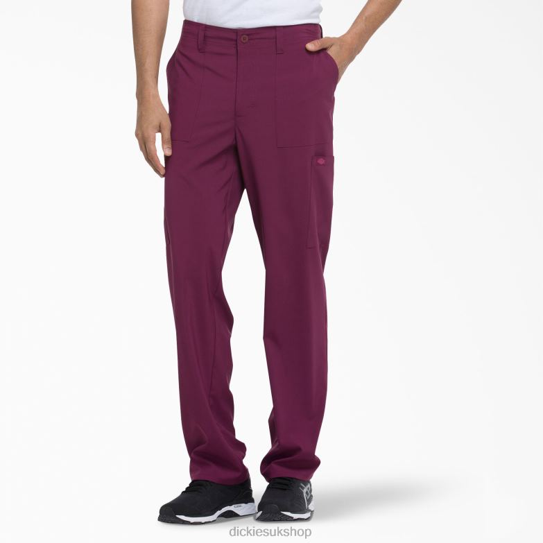 EDS Essentials Scrub Pants Men Dickies Wine (WIN) 88T841384 Apparel