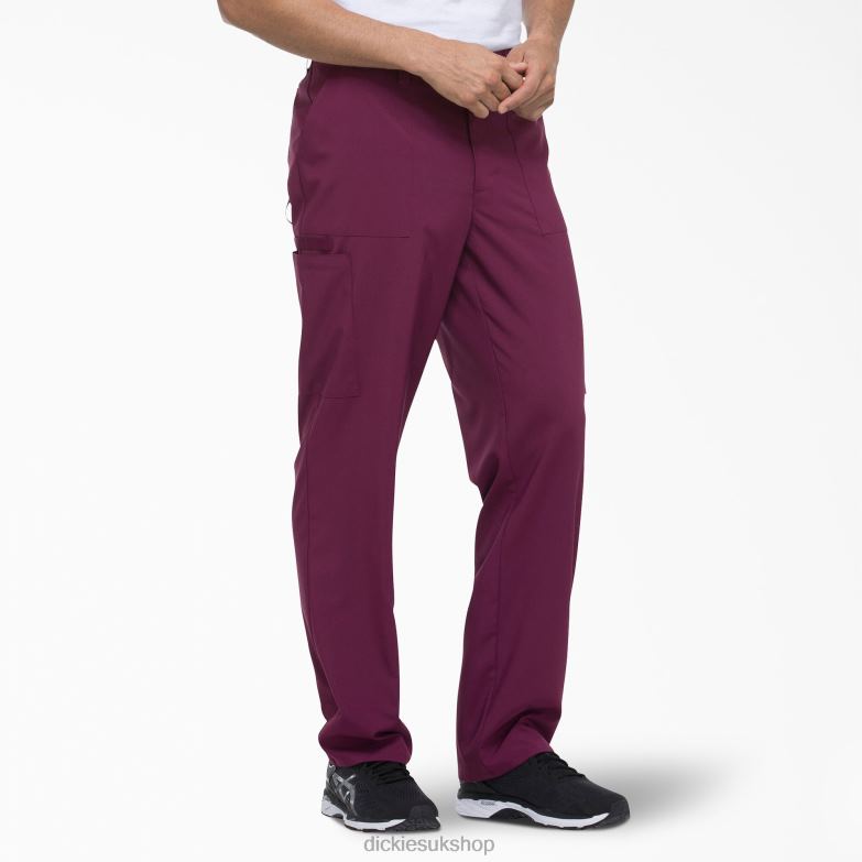 EDS Essentials Scrub Pants Men Dickies Wine (WIN) 88T841384 Apparel