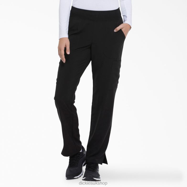 EDS Essentials Tapered Leg Cargo Scrub Pants Women Dickies Black (BLK) 88T842490 Apparel