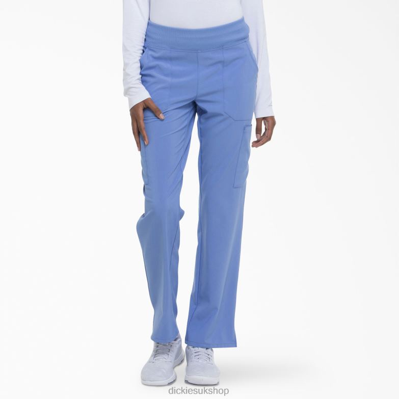EDS Essentials Tapered Leg Cargo Scrub Pants Women Dickies Ceil Blue (CBL) 88T842491 Apparel