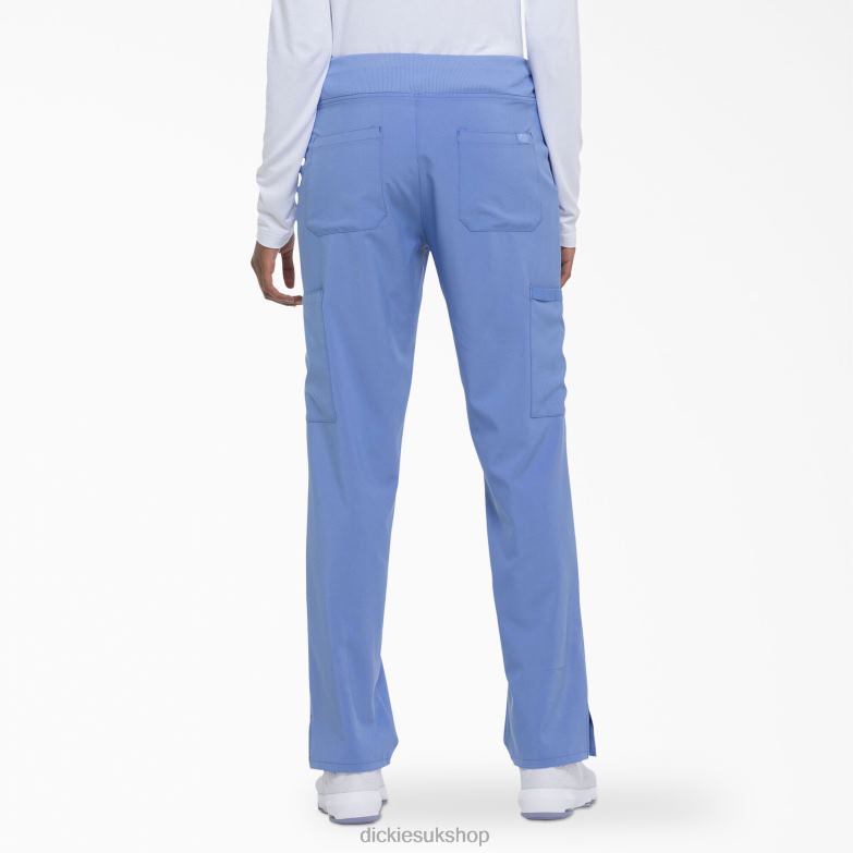 EDS Essentials Tapered Leg Cargo Scrub Pants Women Dickies Ceil Blue (CBL) 88T842491 Apparel