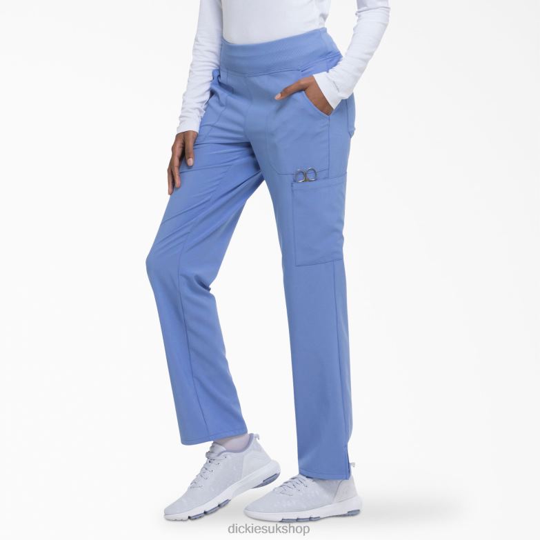 EDS Essentials Tapered Leg Cargo Scrub Pants Women Dickies Ceil Blue (CBL) 88T842491 Apparel