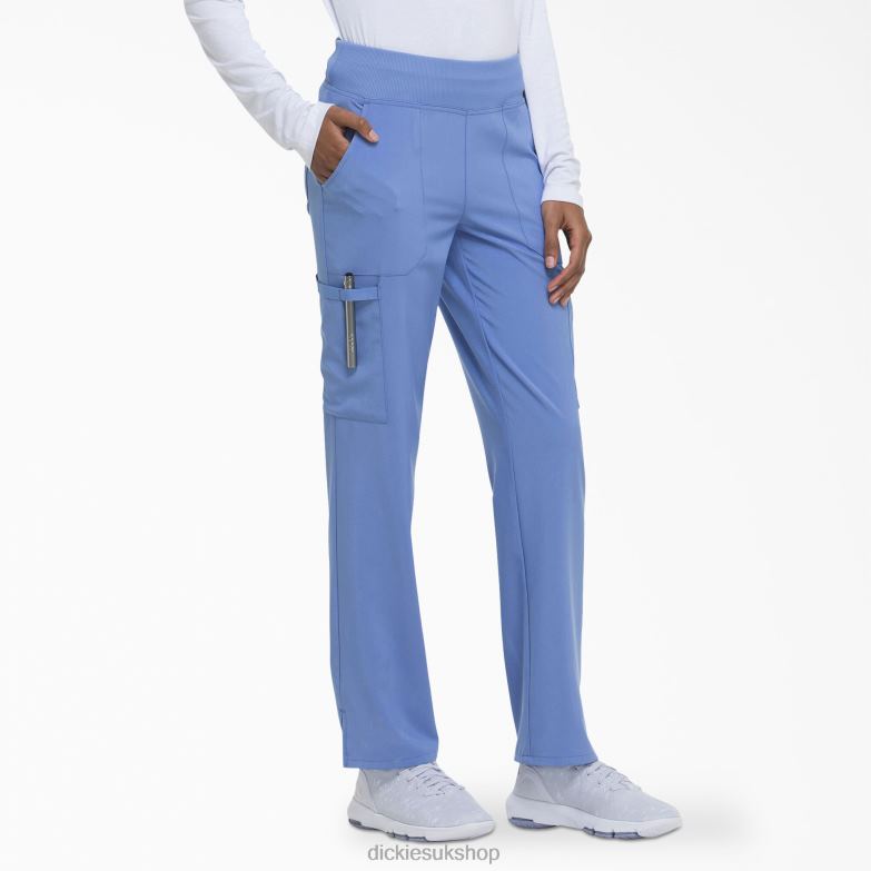 EDS Essentials Tapered Leg Cargo Scrub Pants Women Dickies Ceil Blue (CBL) 88T842491 Apparel