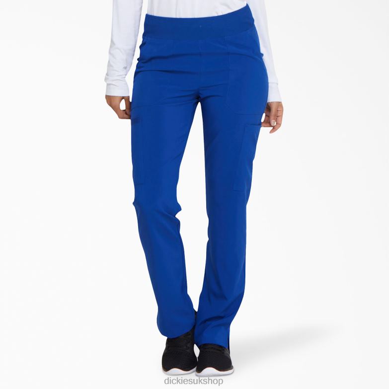 EDS Essentials Tapered Leg Cargo Scrub Pants Women Dickies Galaxy Blue (GBL) 88T842498 Apparel