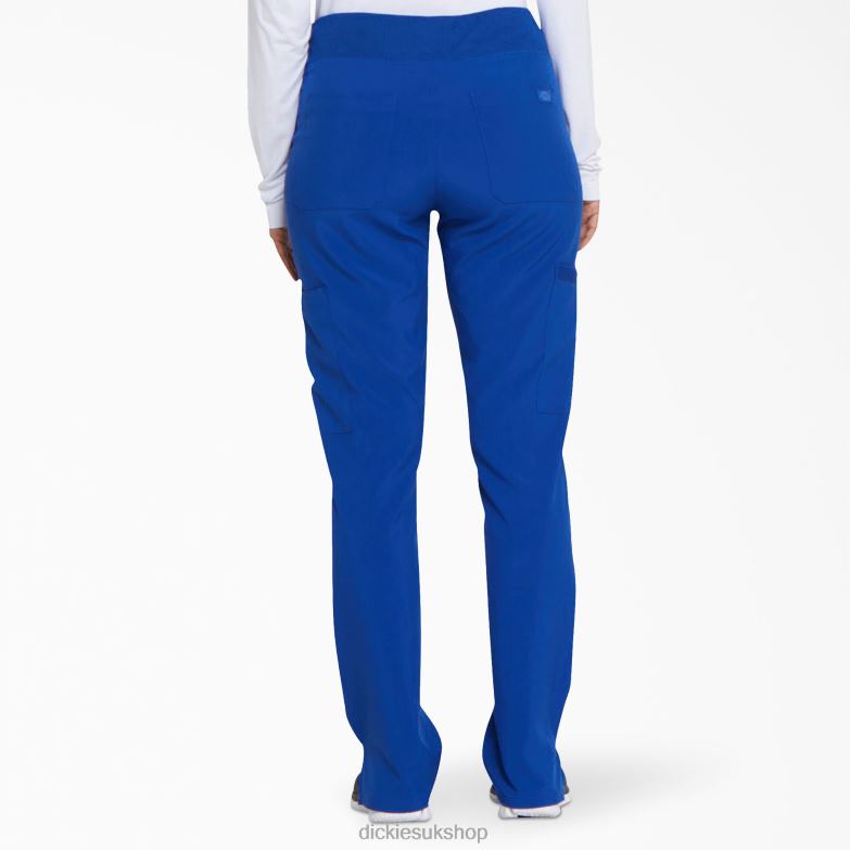 EDS Essentials Tapered Leg Cargo Scrub Pants Women Dickies Galaxy Blue (GBL) 88T842498 Apparel