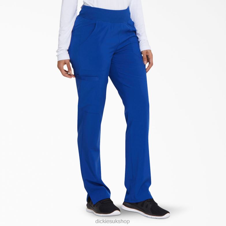 EDS Essentials Tapered Leg Cargo Scrub Pants Women Dickies Galaxy Blue (GBL) 88T842498 Apparel