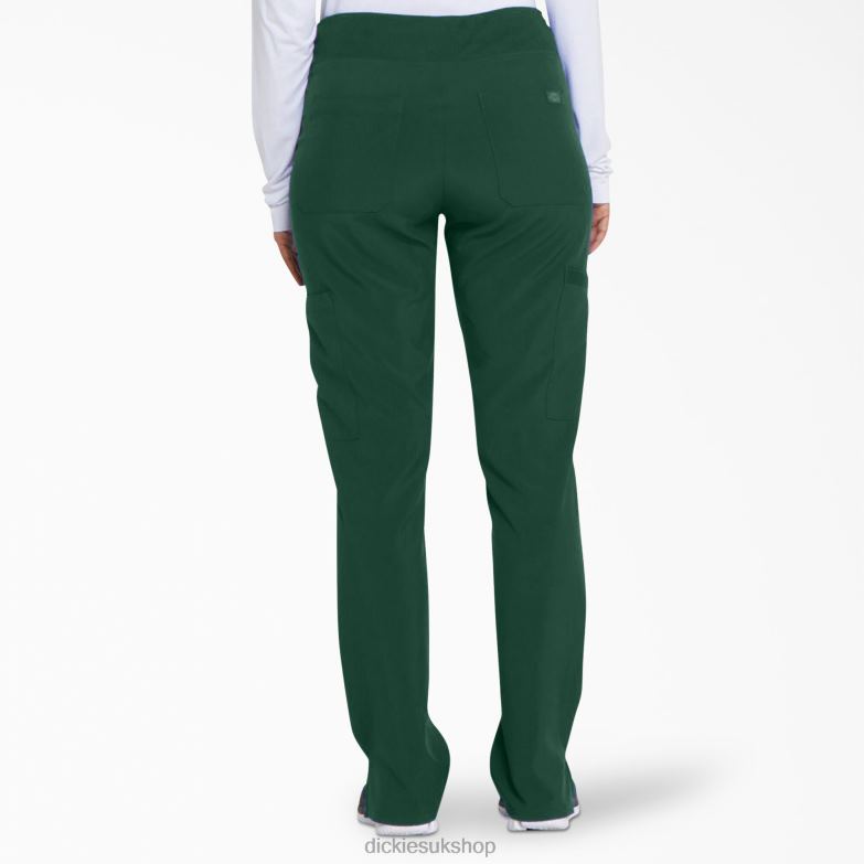 EDS Essentials Tapered Leg Cargo Scrub Pants Women Dickies Hunter Green (HTR) 88T842502 Apparel