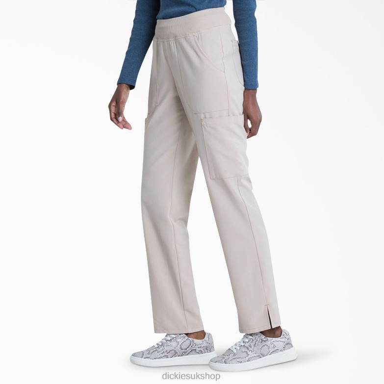 EDS Essentials Tapered Leg Cargo Scrub Pants Women Dickies Khaki (KH) 88T842503 Apparel