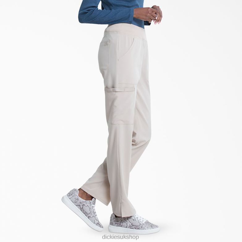 EDS Essentials Tapered Leg Cargo Scrub Pants Women Dickies Khaki (KH) 88T842503 Apparel