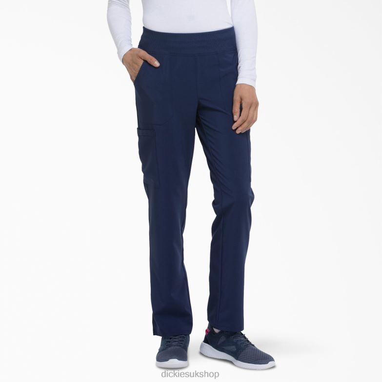 EDS Essentials Tapered Leg Cargo Scrub Pants Women Dickies Navy Blue (NYPS) 88T842504 Apparel