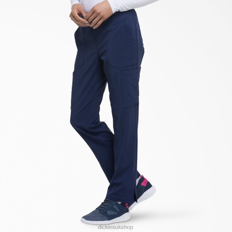 EDS Essentials Tapered Leg Cargo Scrub Pants Women Dickies Navy Blue (NYPS) 88T842504 Apparel