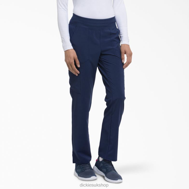 EDS Essentials Tapered Leg Cargo Scrub Pants Women Dickies Navy Blue (NYPS) 88T842504 Apparel