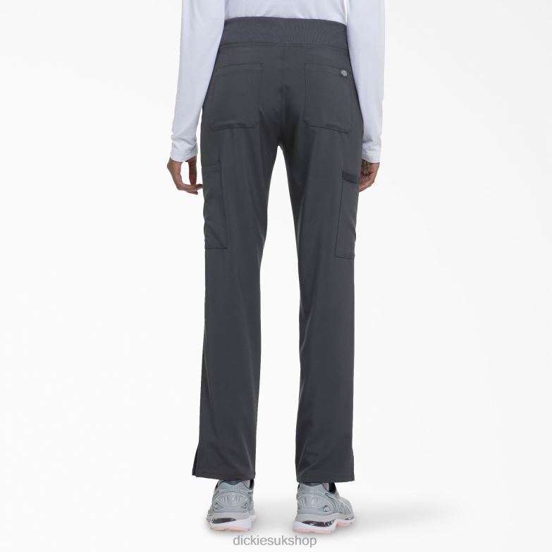 EDS Essentials Tapered Leg Cargo Scrub Pants Women Dickies Pewter Gray (PEW) 88T842506 Apparel